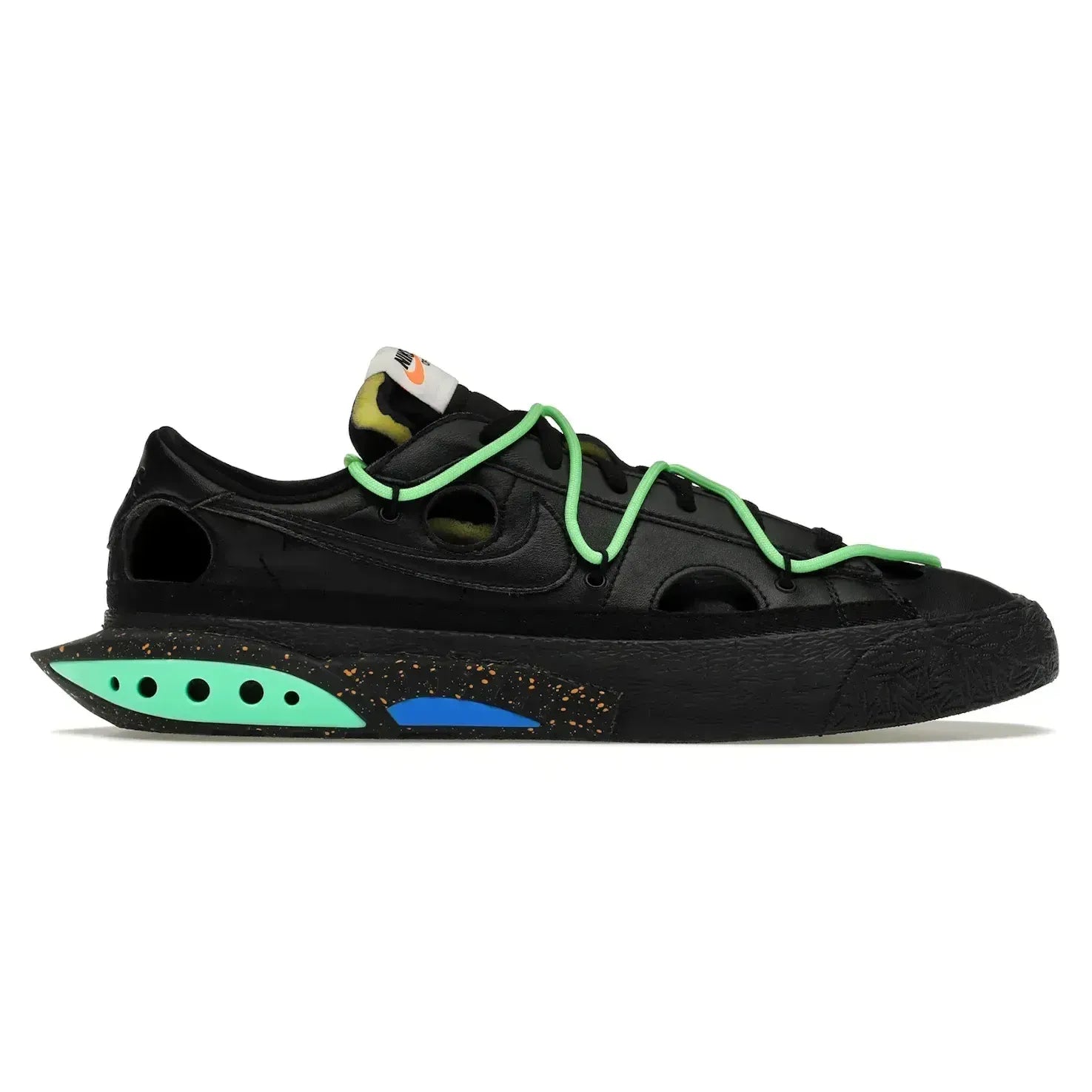 Size 9 - Nike Blazer Low Off-White Black Electro Green