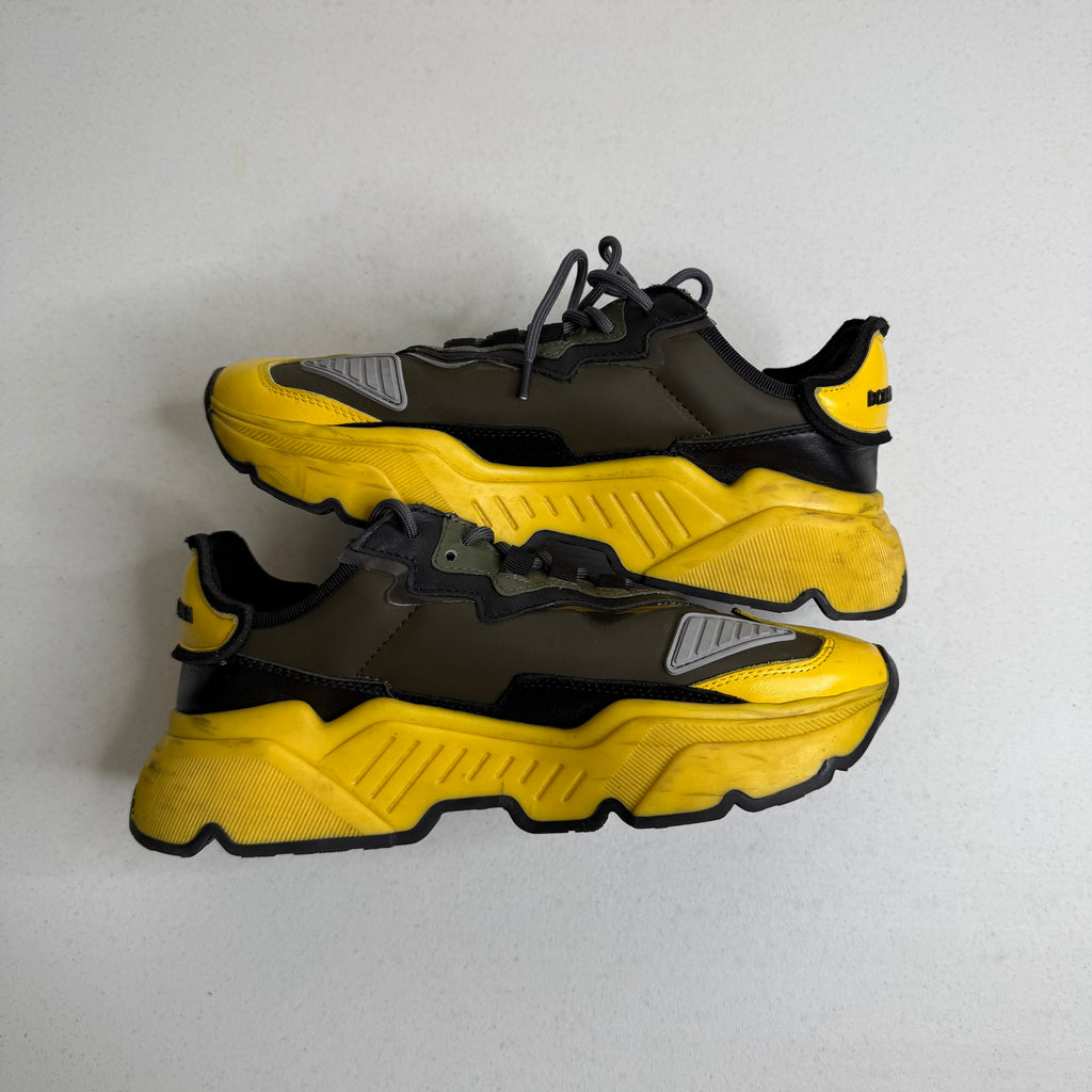 Dolce & Gabbana Black Yellow Sneaker