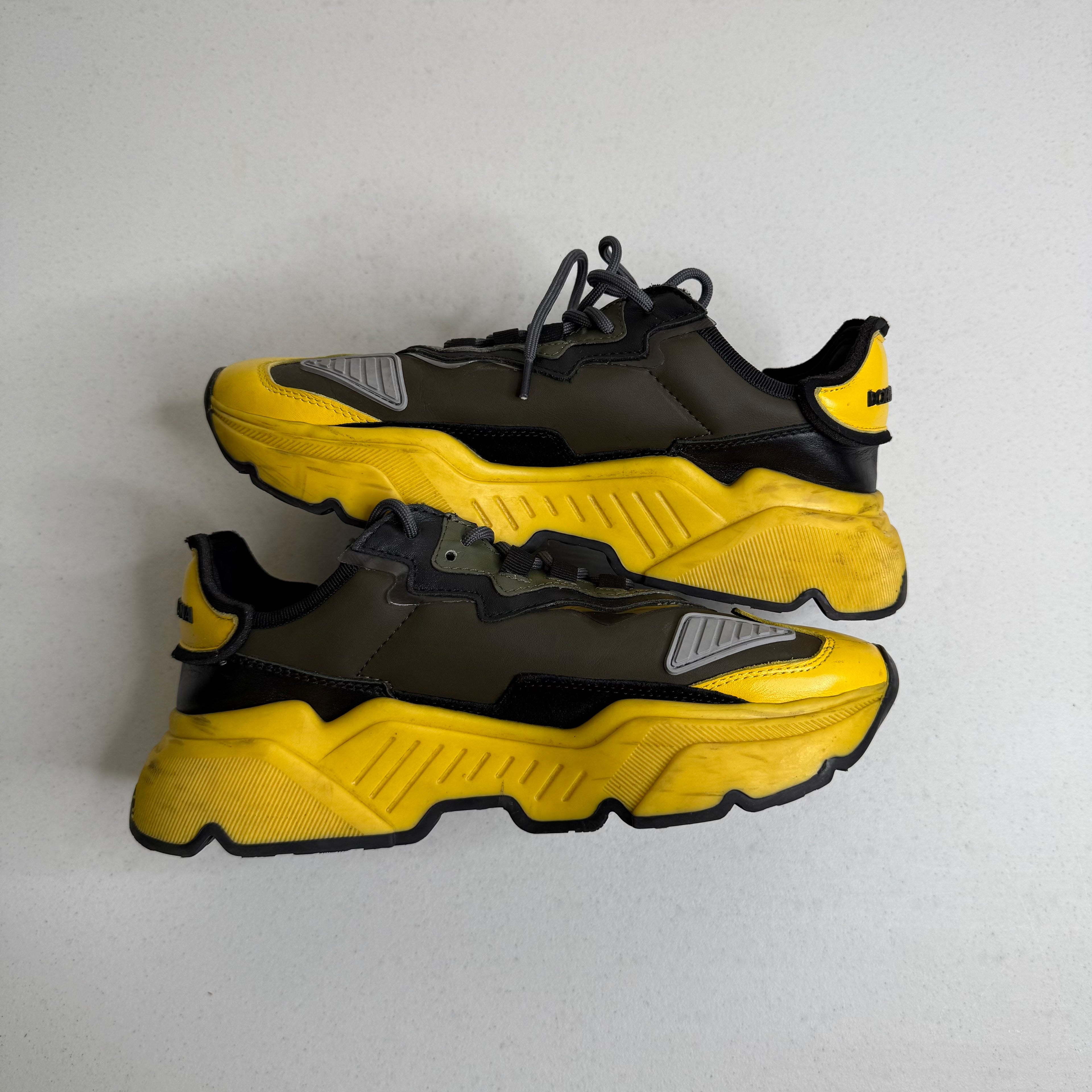 Dolce & Gabbana Black Yellow Sneaker