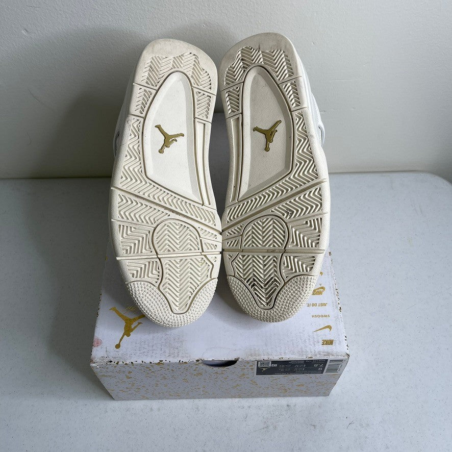 Jordan 4 Retro Metallic Gold (Women's)