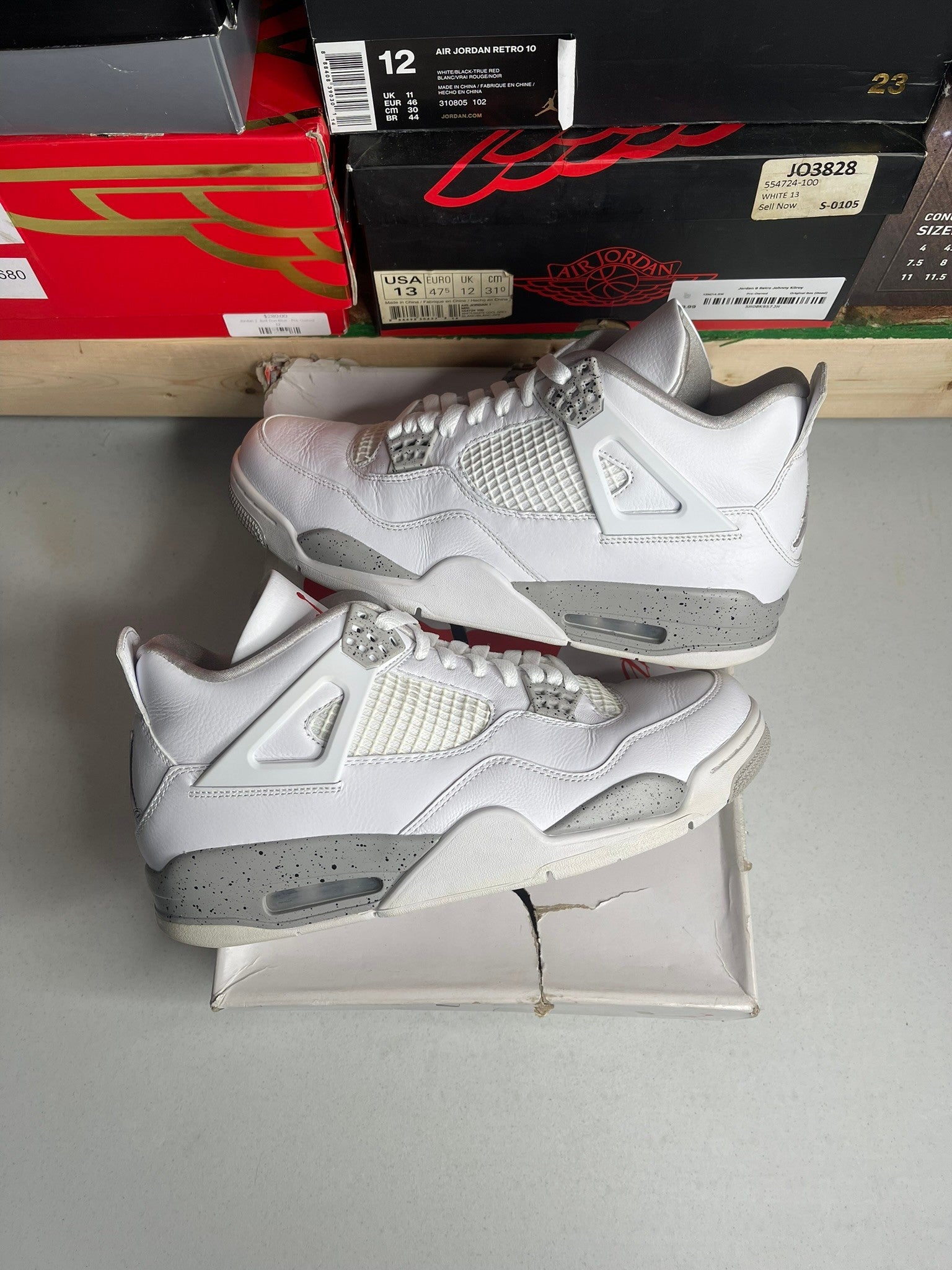 Size 10 - Jordan 4 Retro White Oreo (2021)