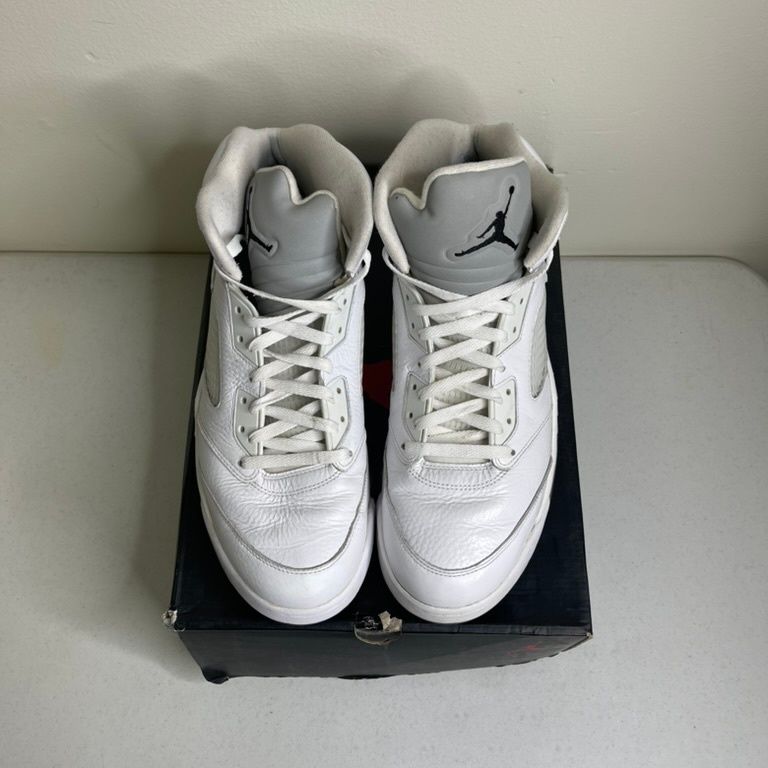Size 13 - Jordan 5 Retro Metallic White (2015)