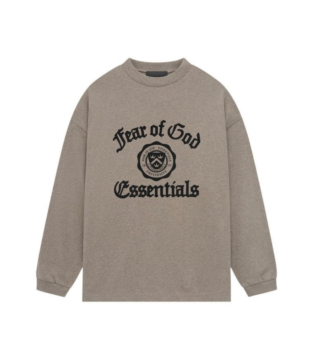 Essentials Fear of God Heather Grey Heavy Long Sleeve