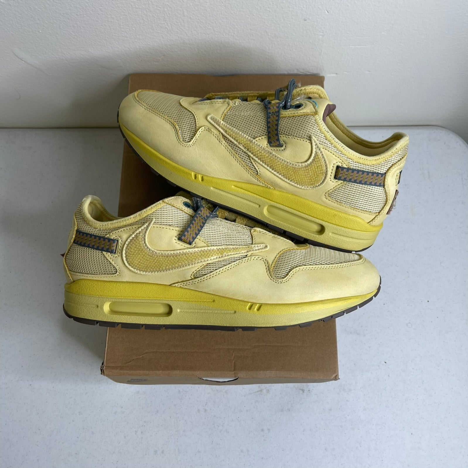 Size 12 - Nike Air Max 1 Travis Scott Cactus Jack Saturn Gold