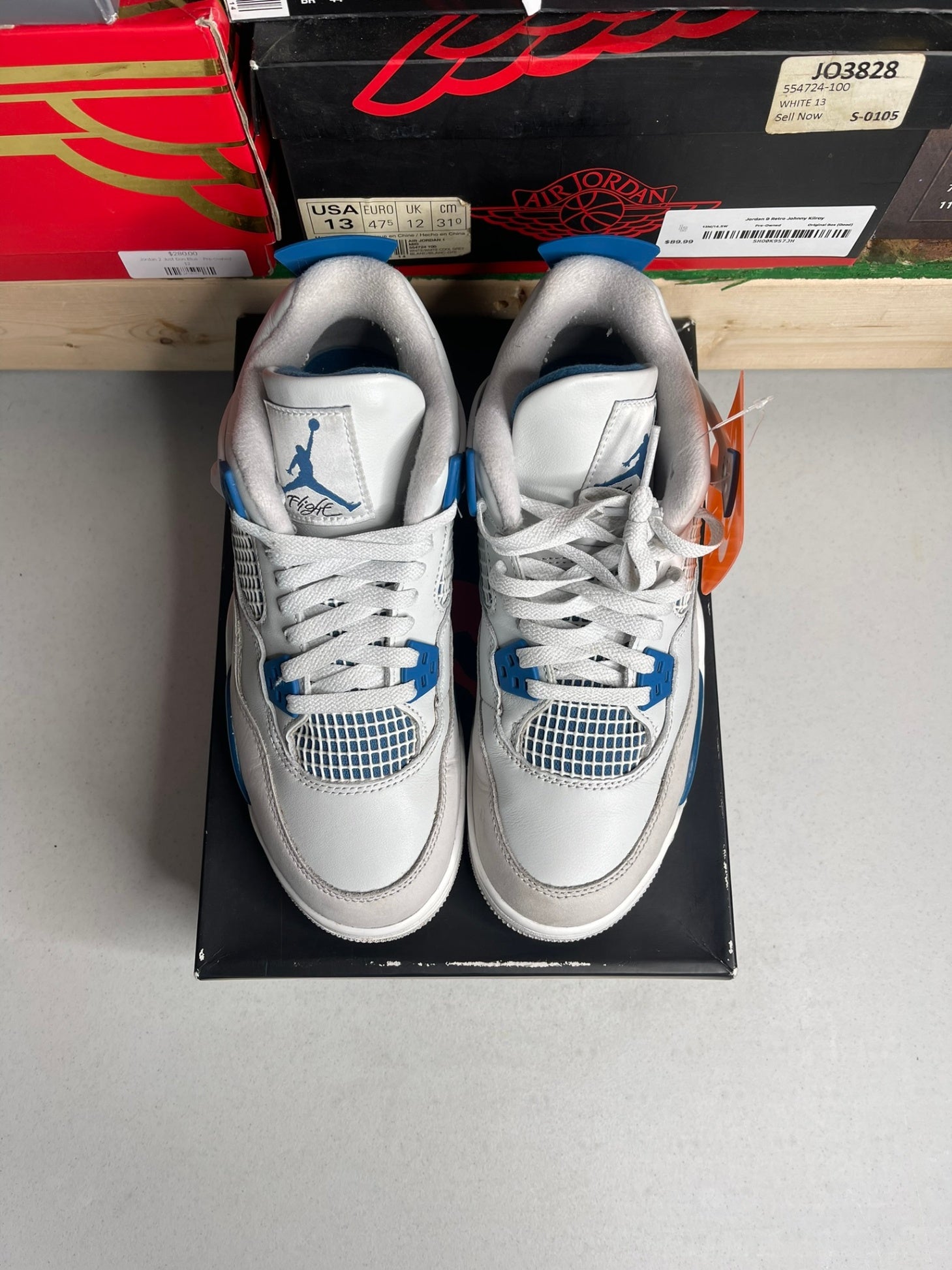 Jordan 4 Retro Military Blue (2024) (GS)