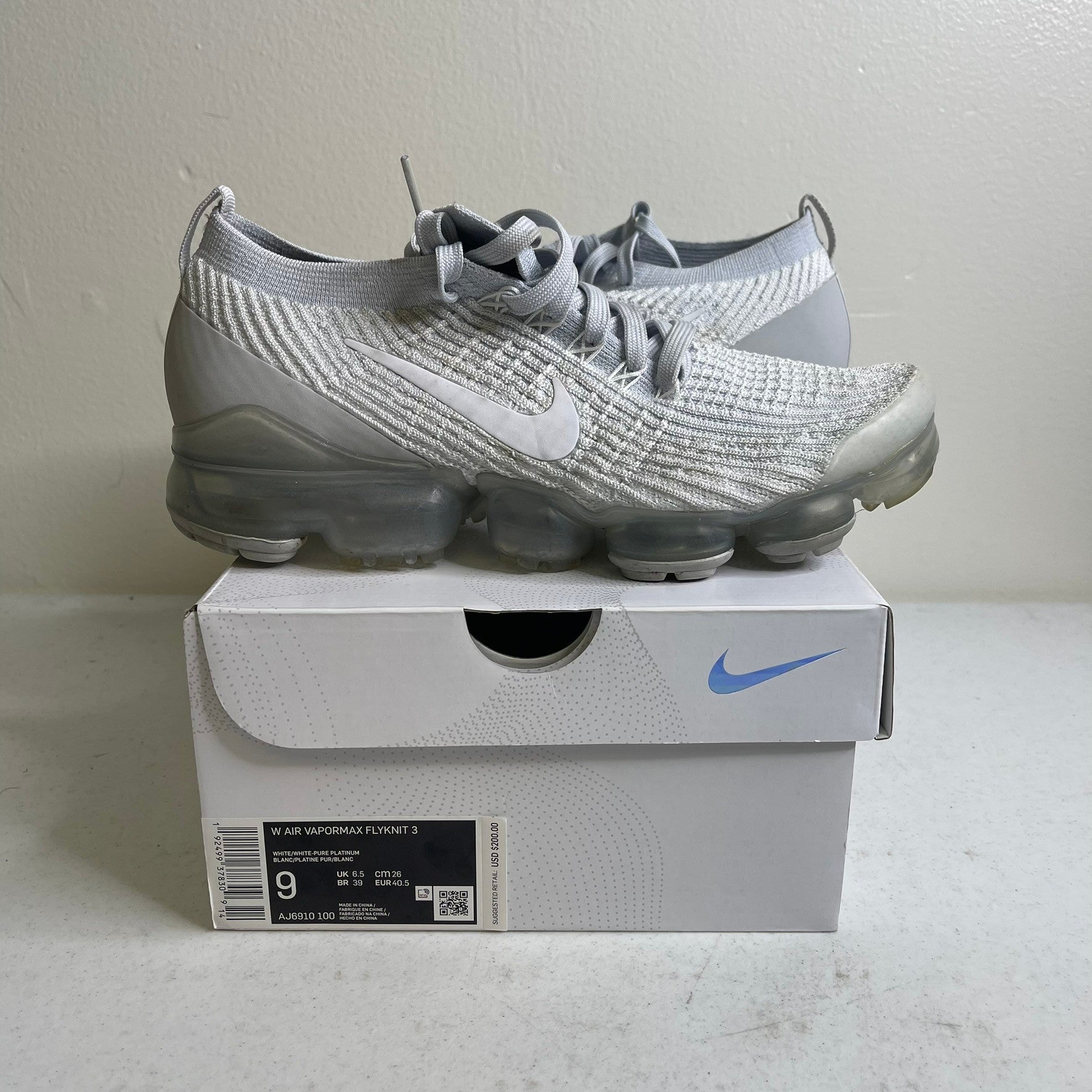 Nike Air VaporMax Flyknit 3 Pure Platinum (Women's)