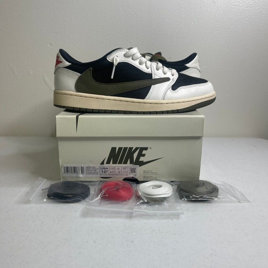 Size 10.5w - Jordan 1 Retro Low OG SP Travis Scott Olive