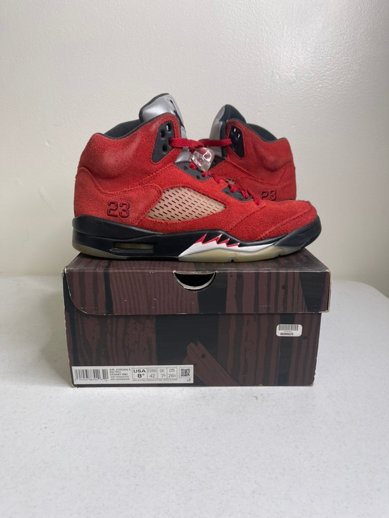 Size 8 - Jordan 5 Retro Raging Bull Red (2021)