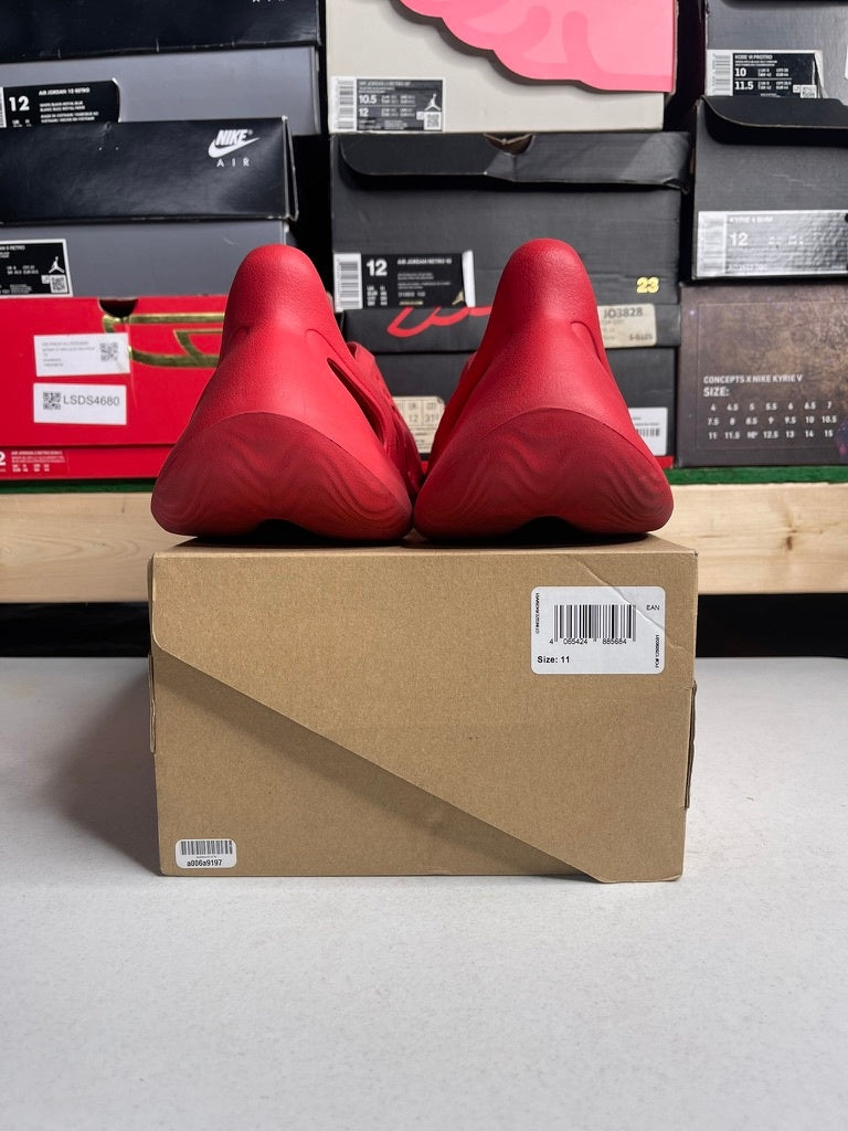 Size 11 - adidas Yeezy Foam RNNR Vermillion