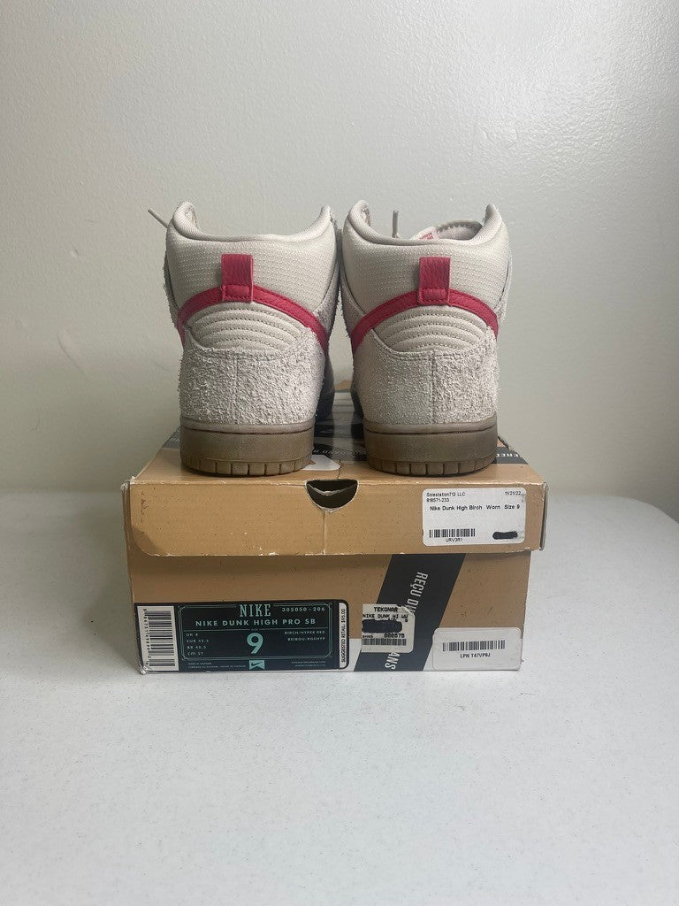 Nike Dunk High Pro SB Birch Hyper Red