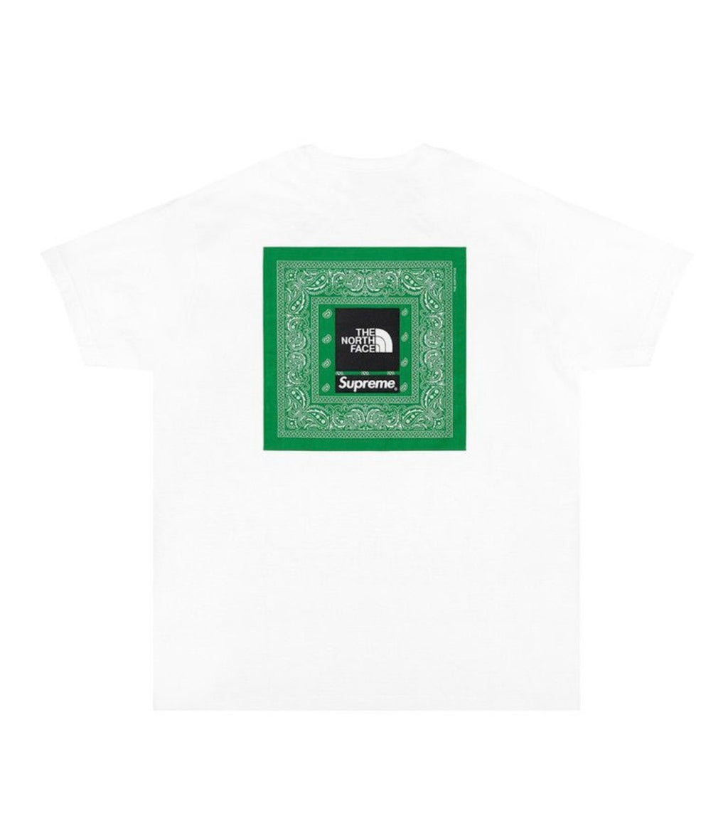 Supreme North Face Bandana Tee White