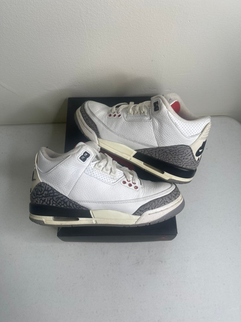Size 7y - Jordan 3 Retro White Cement Reimagined (GS)
