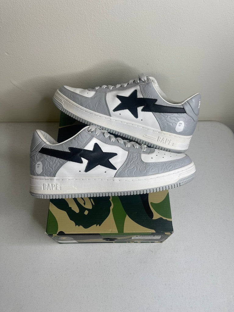 A Bathing Ape Bape Sta Low Grey Black