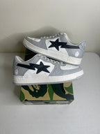 Size 11 - A Bathing Ape Bape Sta Low Grey Black