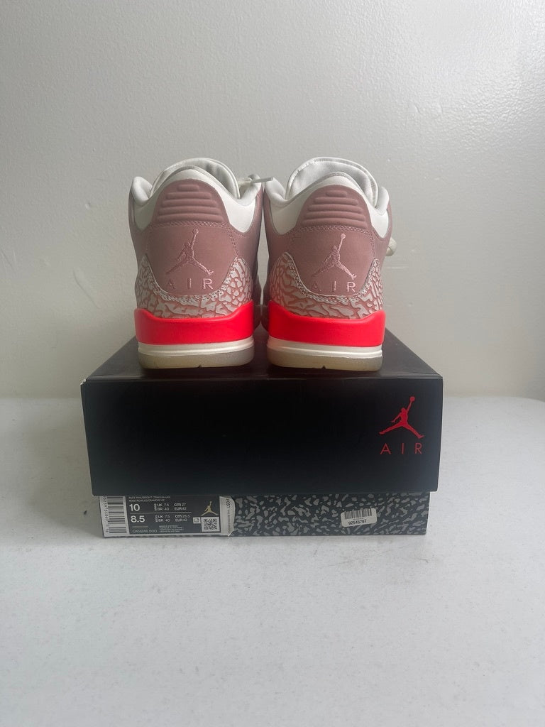 Size 10w - Jordan 3 Retro Rust Pink (Women's)