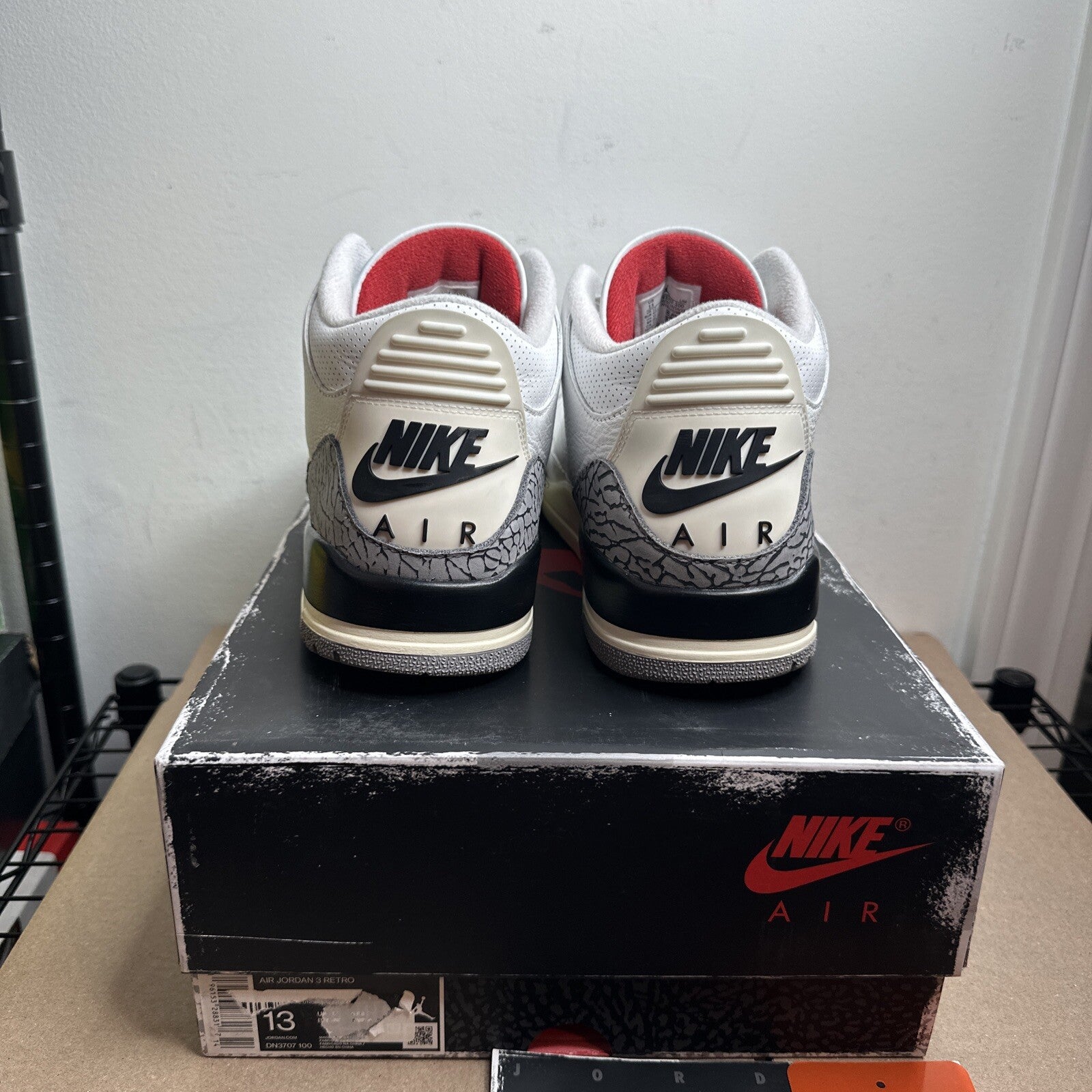 Size 13 - Jordan 3 Retro White Cement Reimagined