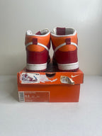 Size 9.5 - Nike Dunk High Varsity Red Orange Blaze
