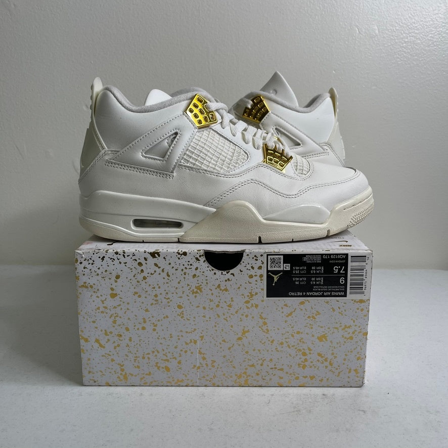 Jordan 4 Retro Metallic Gold (Women's)
