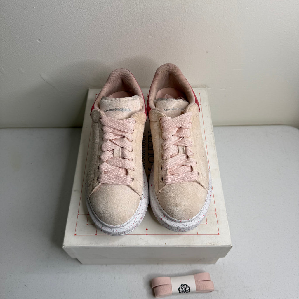 Alexander McQueen Pink Suede Sneaker