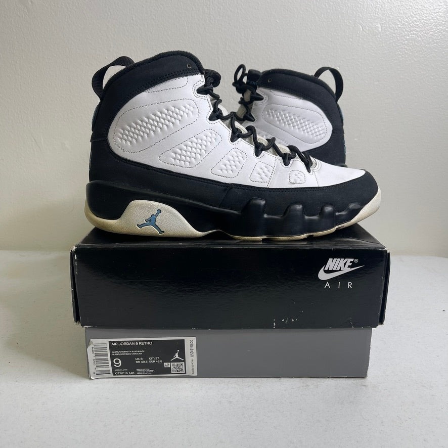 Size 9 - Jordan 9 Retro University Blue