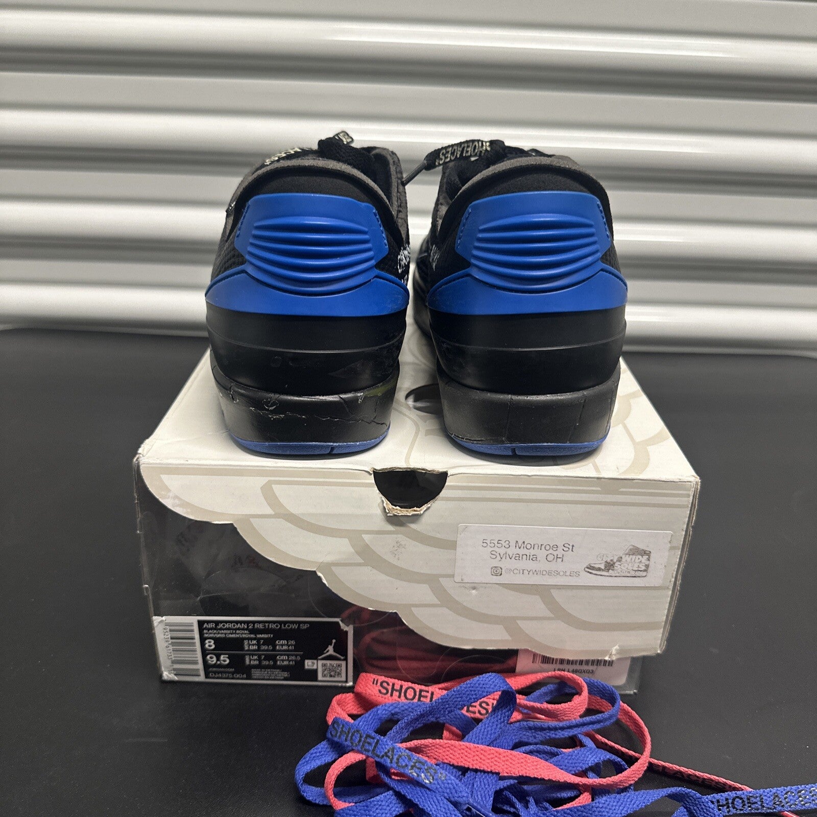 Jordan 2 Retro Low SP Off-White Black Blue