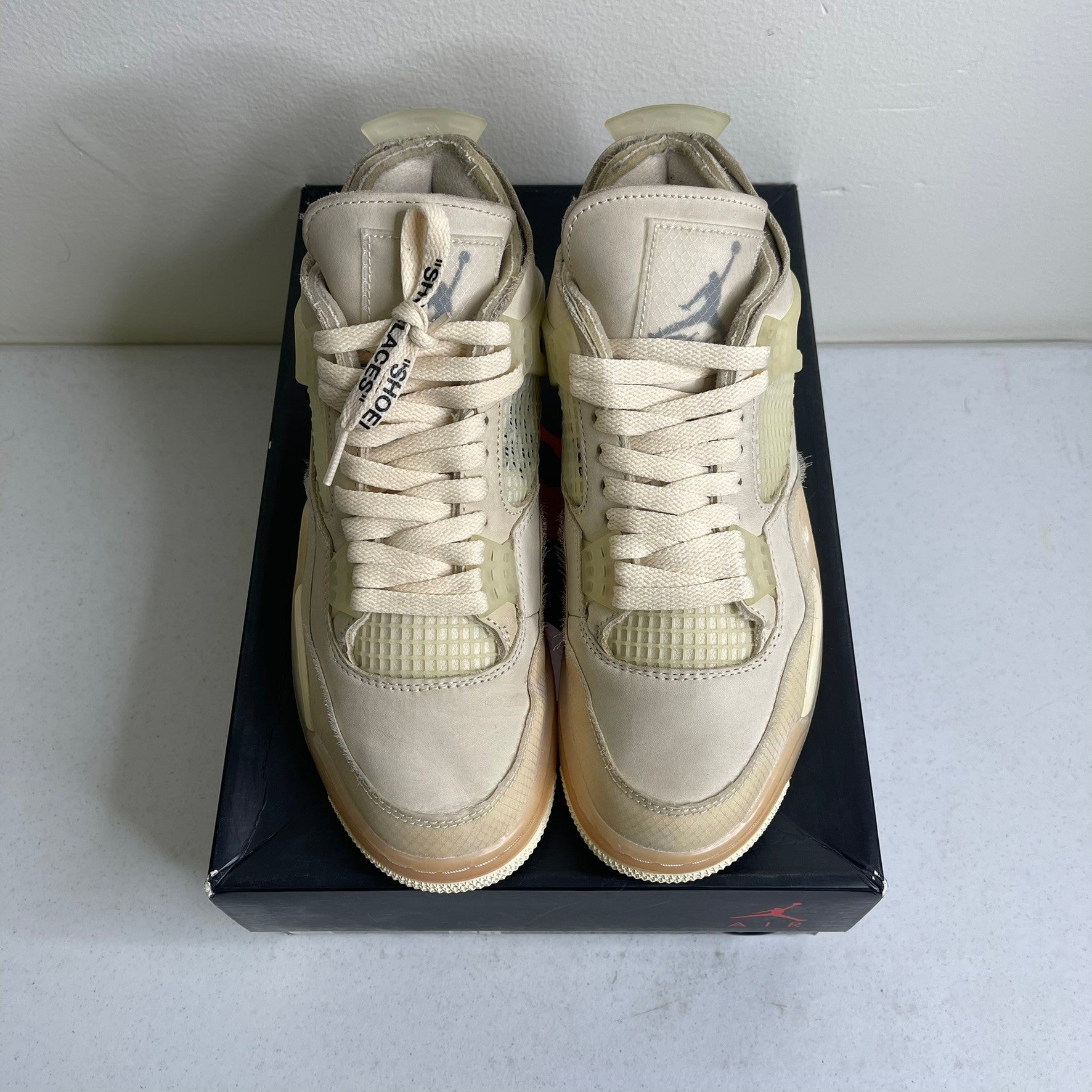 Size 9w - Jordan 4 Retro Off-White Sail (Women's)