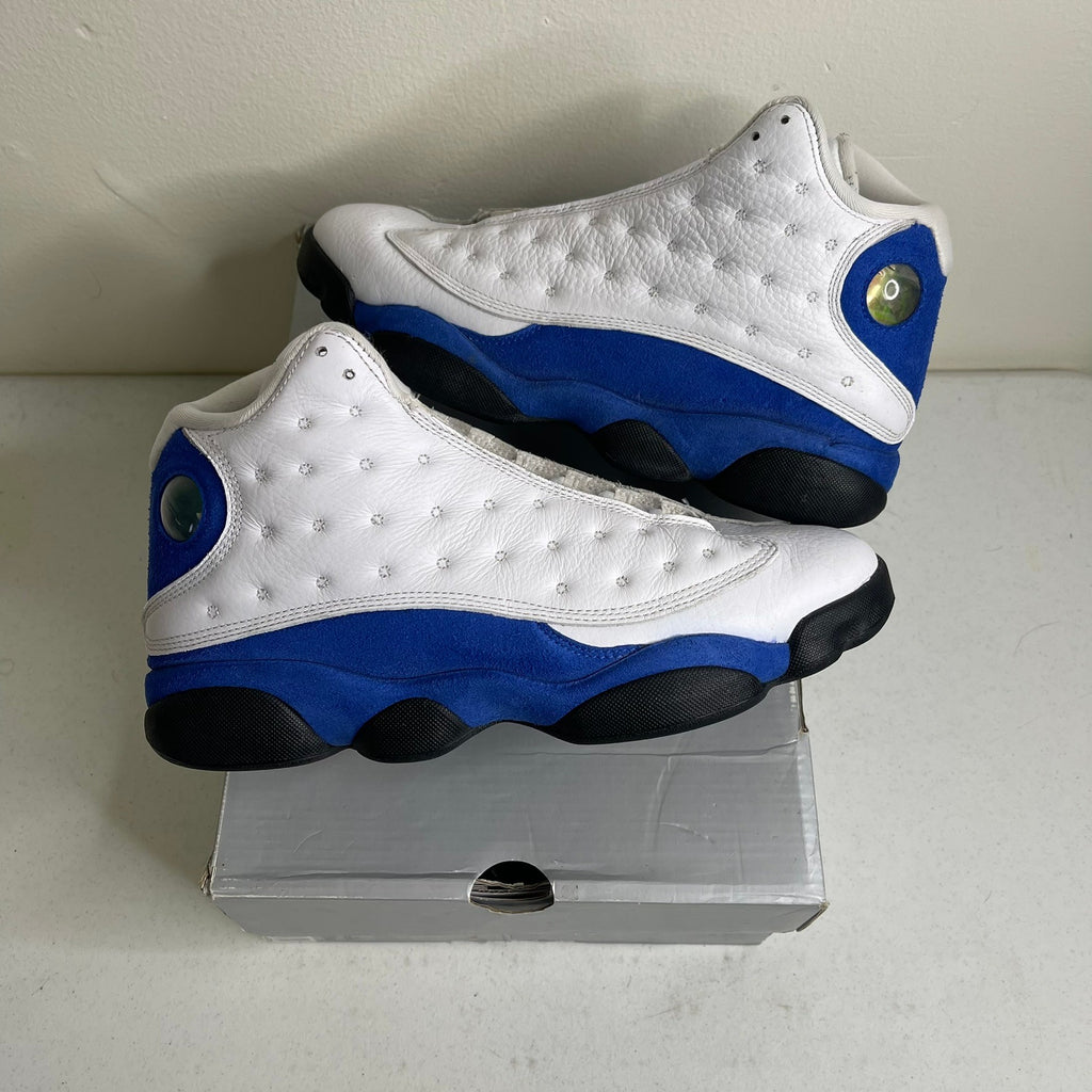 Size 8.5 - Jordan 13 Retro White Hyper Royal Black