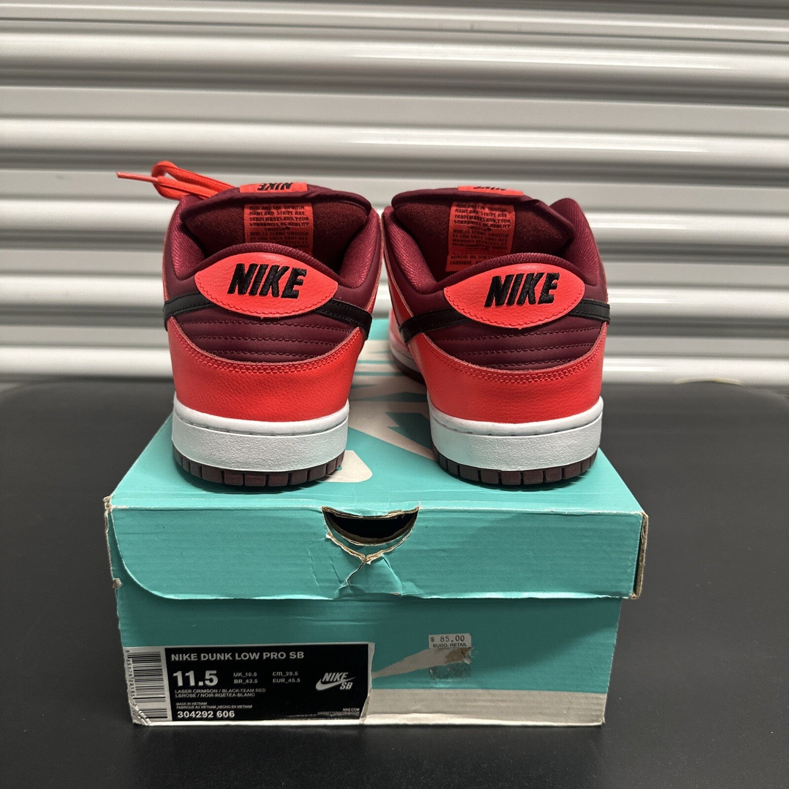 Nike SB Dunk Low Laser Crimson