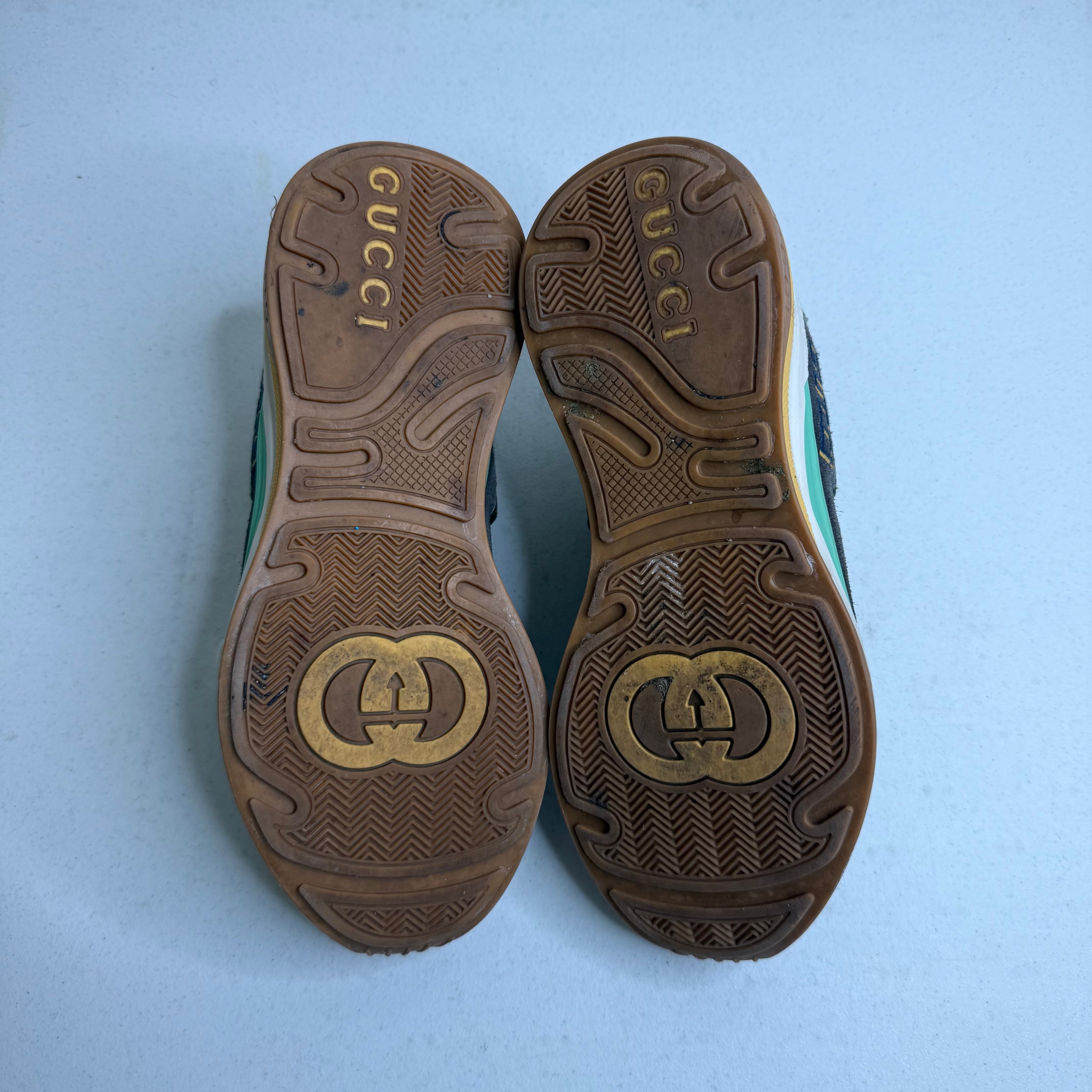 Gucci Ultrapace Trainer Green Leather