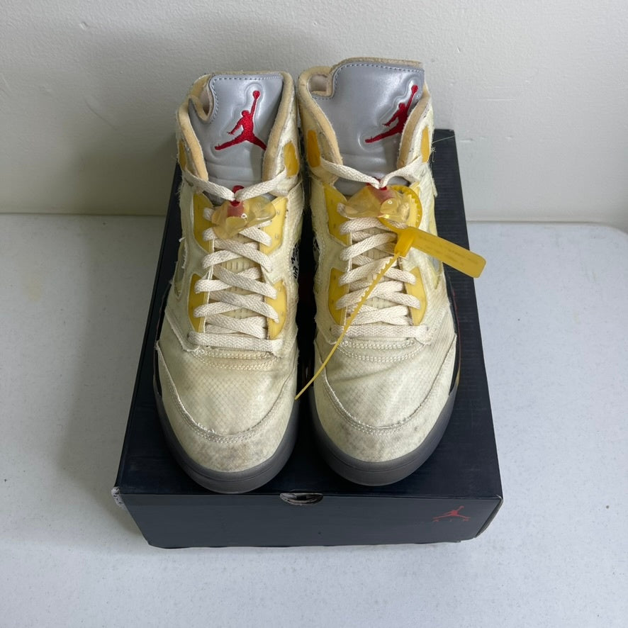 Size 12 - Jordan 5 Retro Off-White Sail