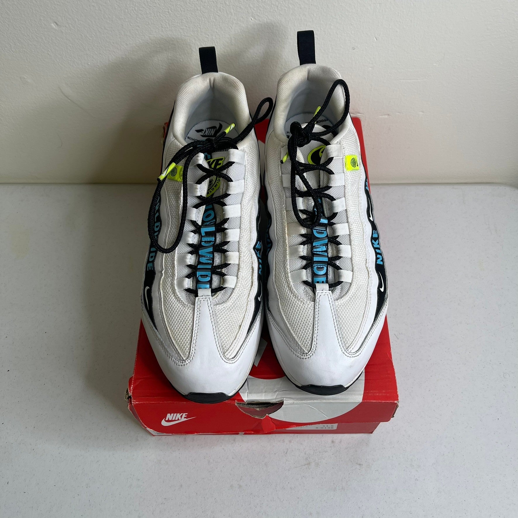 Size 11.5 - Nike Air Max 95 Worldwide Pack White