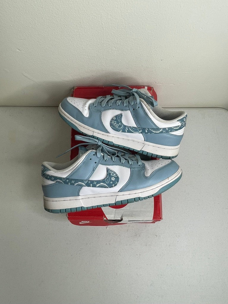 Size 10.5w - Nike Dunk Low Essential Paisley Pack Worn Blue