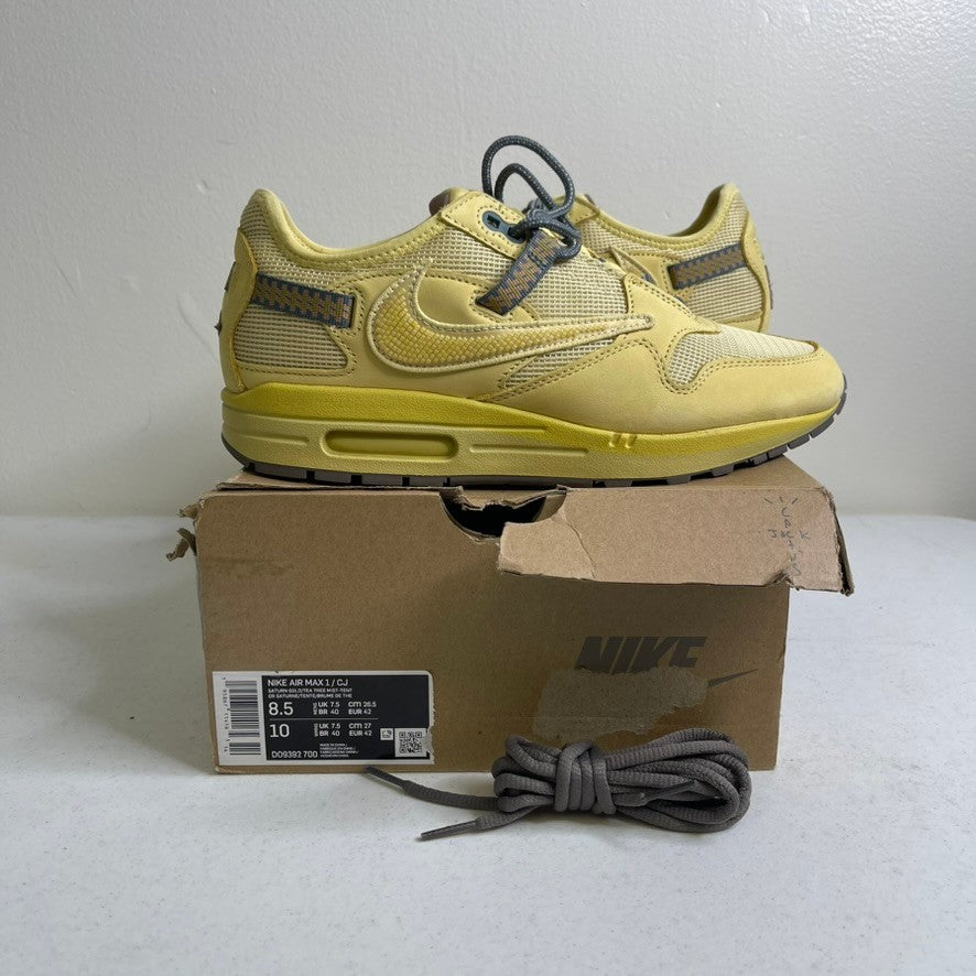 Size 8.5 - Nike Air Max 1 Travis Scott Cactus Jack Saturn Gold