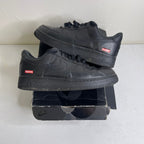 Size 9.5 - Nike Air Force 1 Low Supreme Black