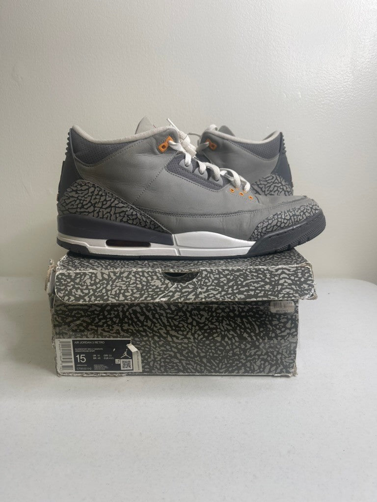 Size 15 - Jordan 3 Retro Cool Grey (2021)
