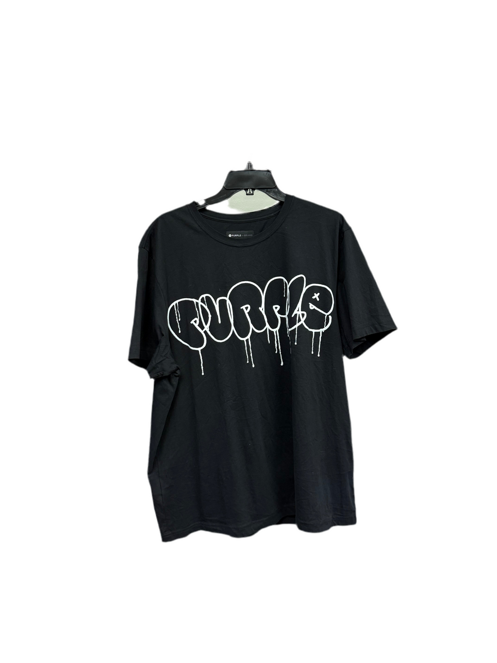 Purple Brand Logo Tee Black