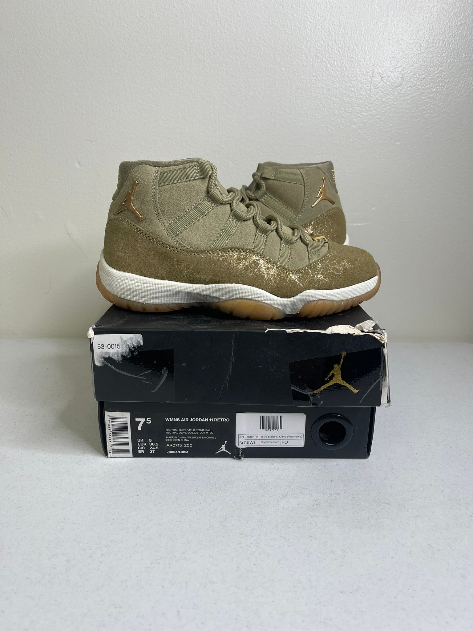 Size 7.5w - Jordan 11 Retro Neutral Olive