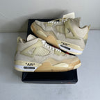 Size 7.5w - Jordan 4 Retro Off-White Sail (Women's)