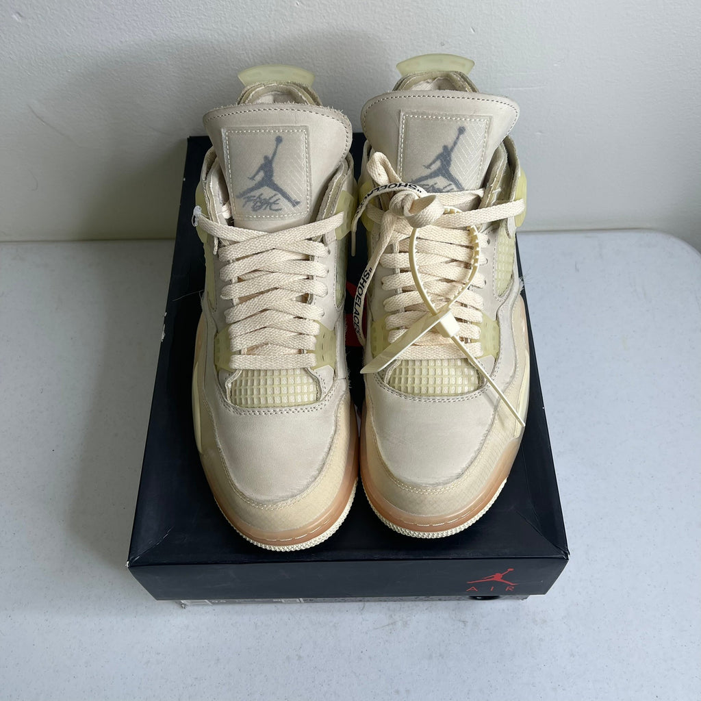Size 11w - Jordan 4 Retro Off-White Sail (Women's)