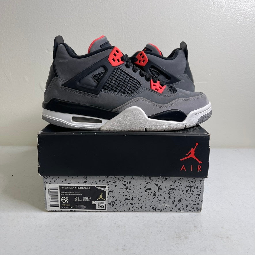 Size 6.5y - Jordan 4 Retro Infrared (GS)