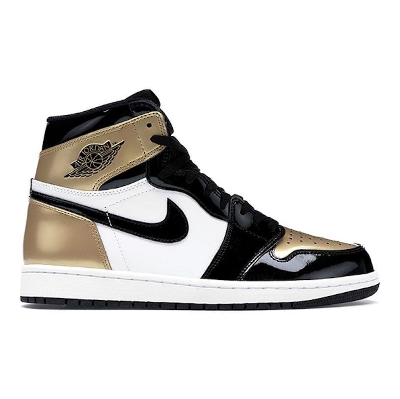 Size 12 - Jordan 1 Retro High NRG Patent Gold Toe