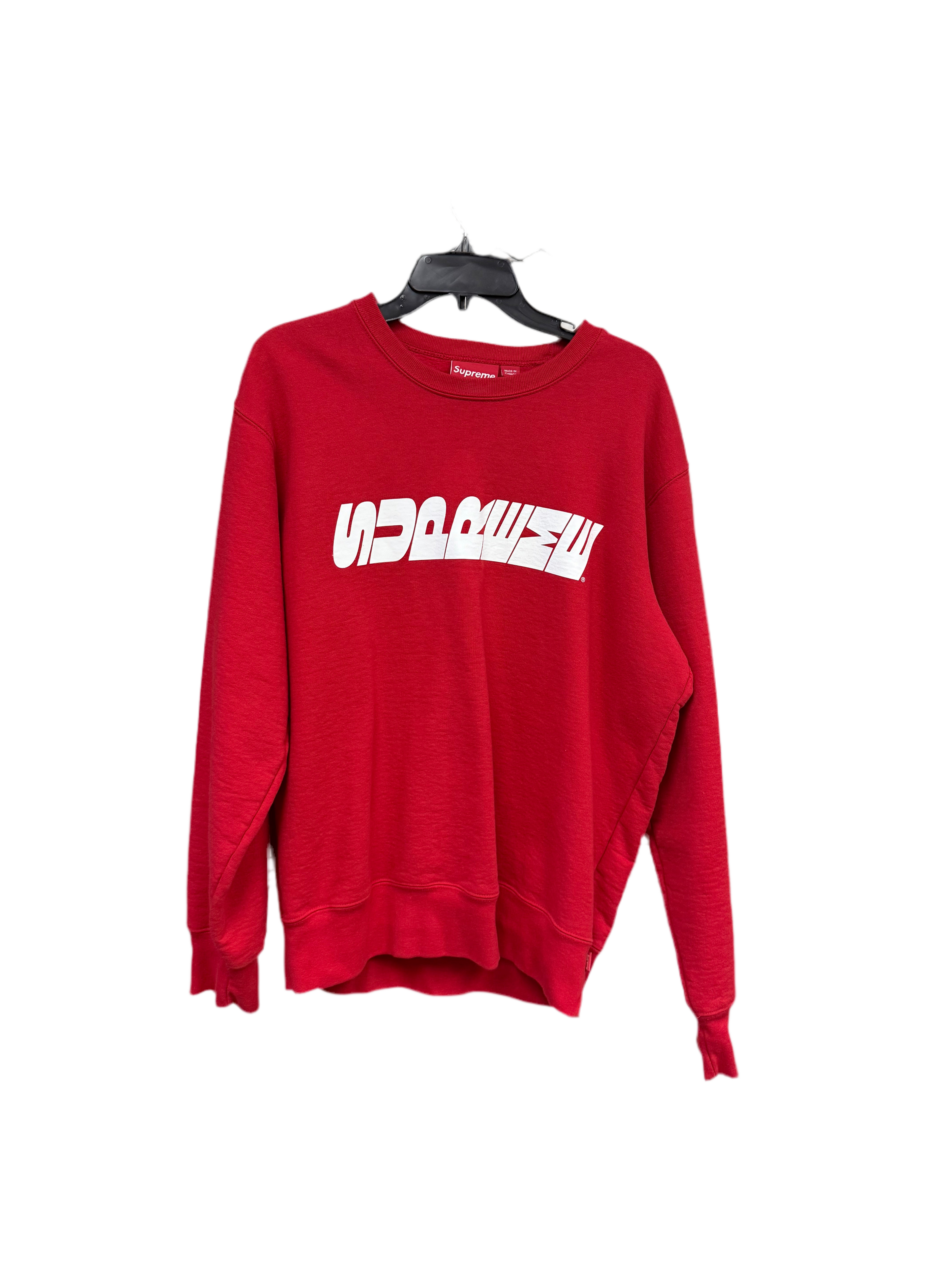 Supreme Logo Crewneck Red