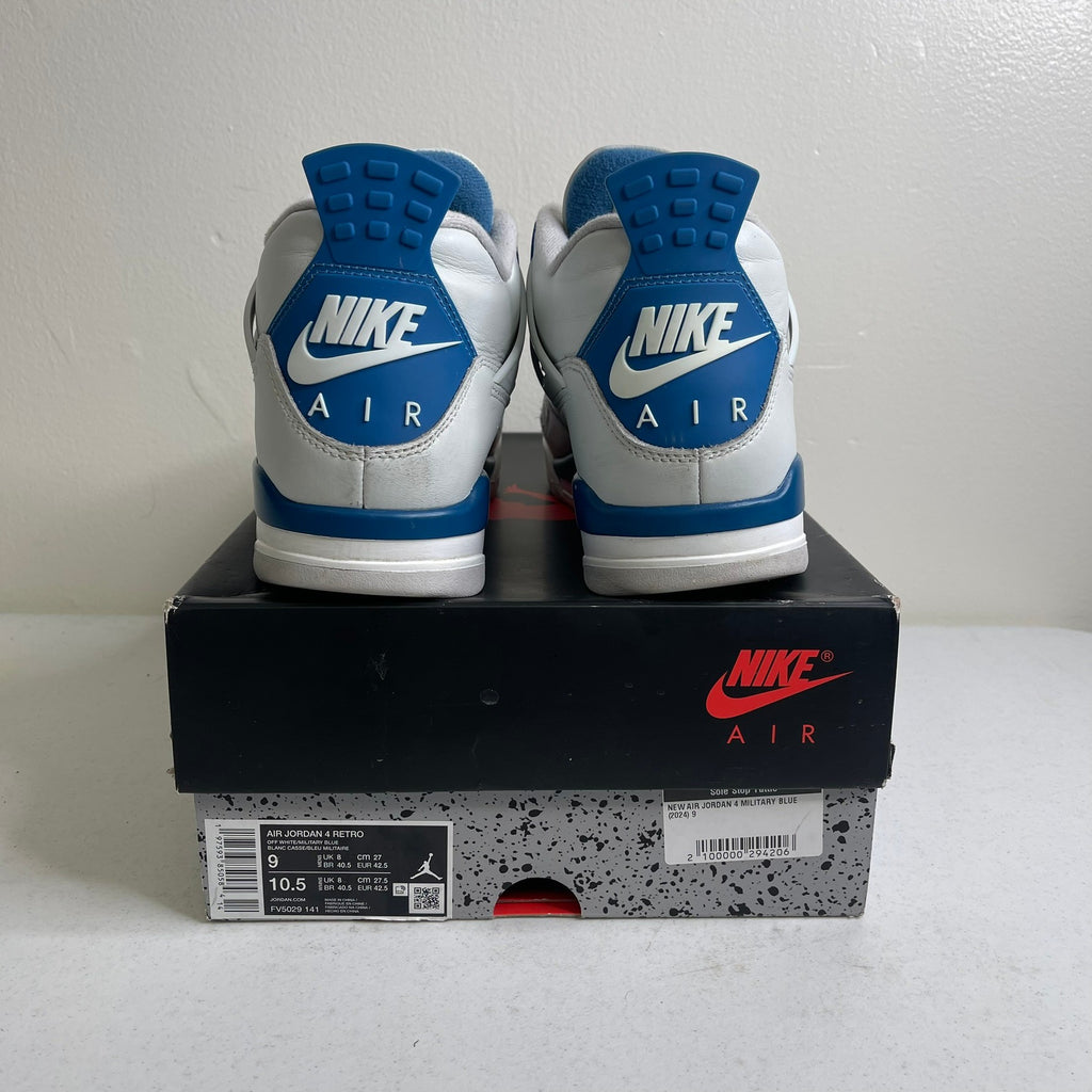 Size 9 - Jordan 4 Retro Military Blue (2024)