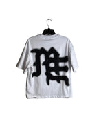 Mixed Emotion Rhinestone Tee Black White