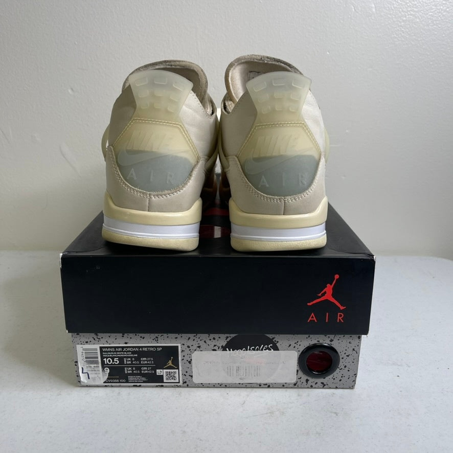 Size 10.5w - Jordan 4 Retro Off-White Sail (Women's)