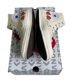 Size 6 - Converse Chuck Taylor All Star 70 Hi Comme des Garcons PLAY Multi-Heart White