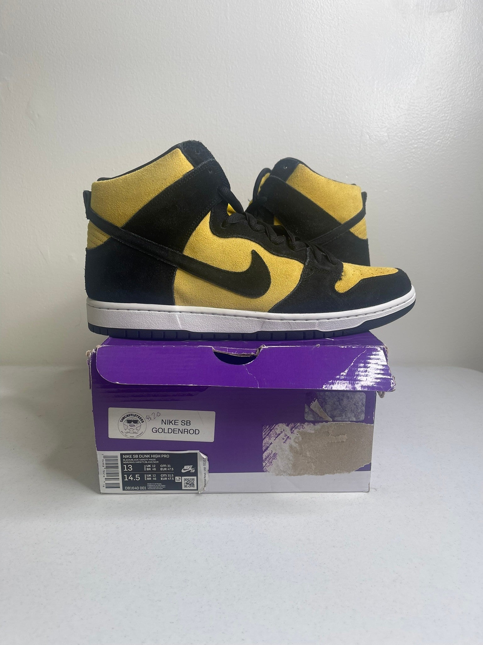 Nike SB Dunk High Pro Reverse Goldenrod
