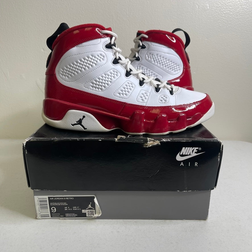 Jordan 9 Retro White Gym Red