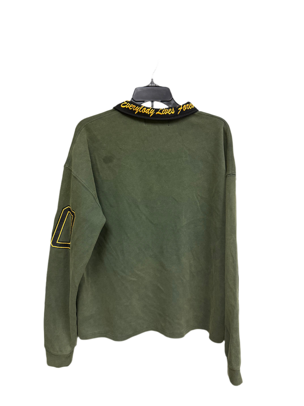Vale Athletics Collared Long Sleeve Army Green