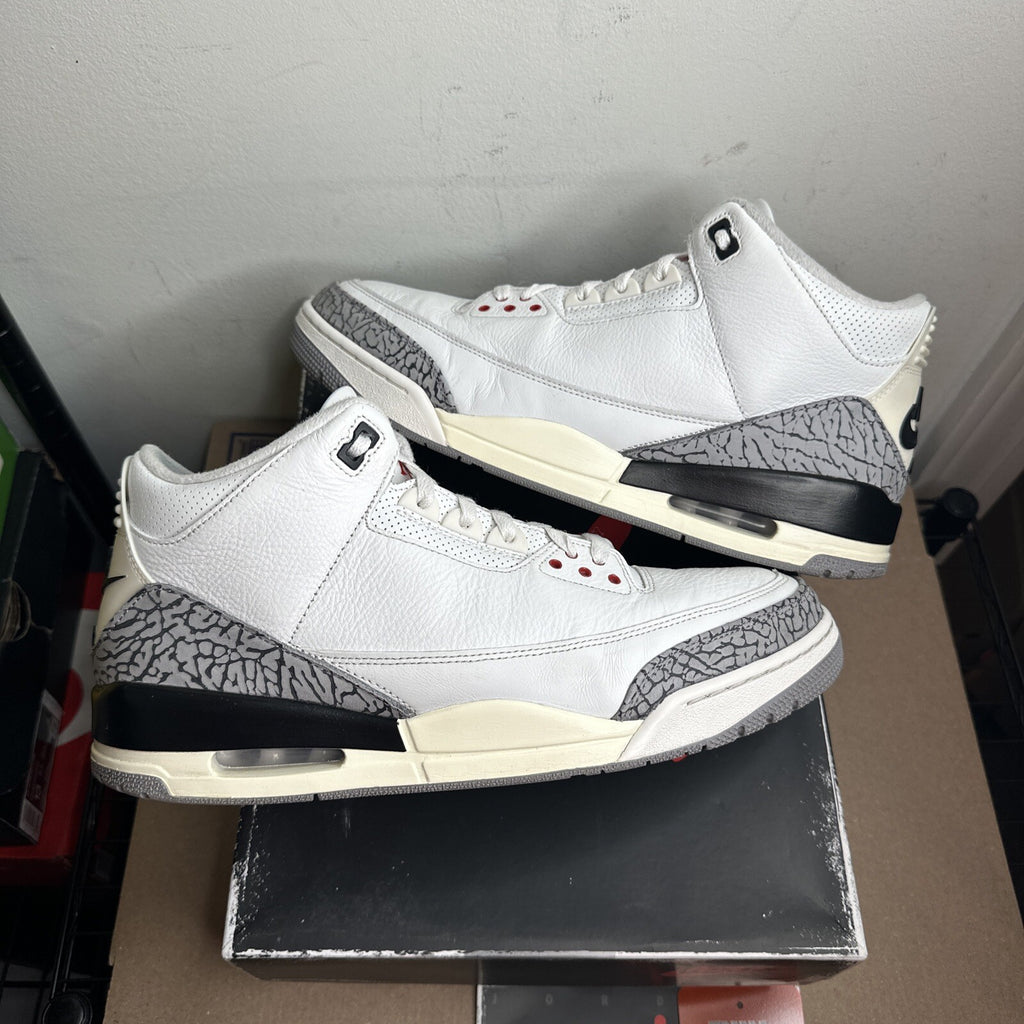Size 13 - Jordan 3 Retro White Cement Reimagined
